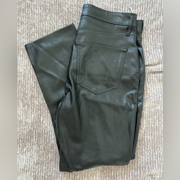 GAP Pants - Gap Vintage High Rise Slim Faux Leather Pants size 31/12R